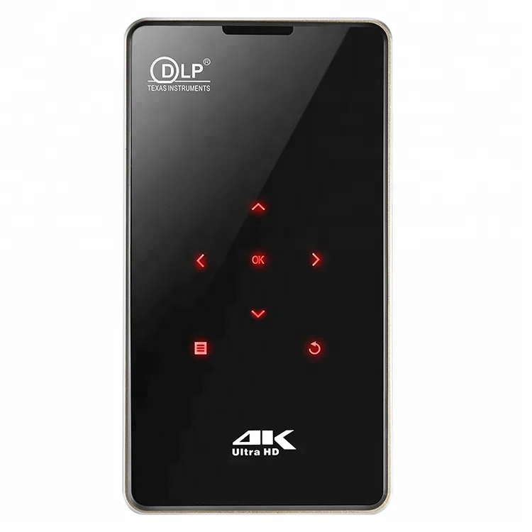 Ultra HD Mobile Smart светодиодный проектор Android 4K карманный Pico с 4-ядерным процессором Amlogic