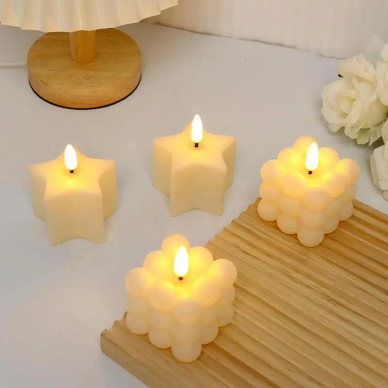 Светодиодные беспламенные свечи романтический ночник декор рождественские