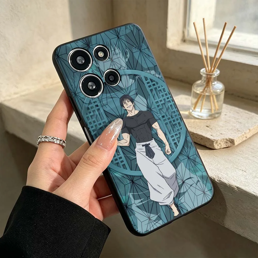 Фото Чехол для телефона с изображением аниме-персонажа Тоуи Фушигуро для Motorola Edge 60 50 70 G23 G15 G14 G13 G06 G04 E22 E15 E14 G Power Stylus 5G №5