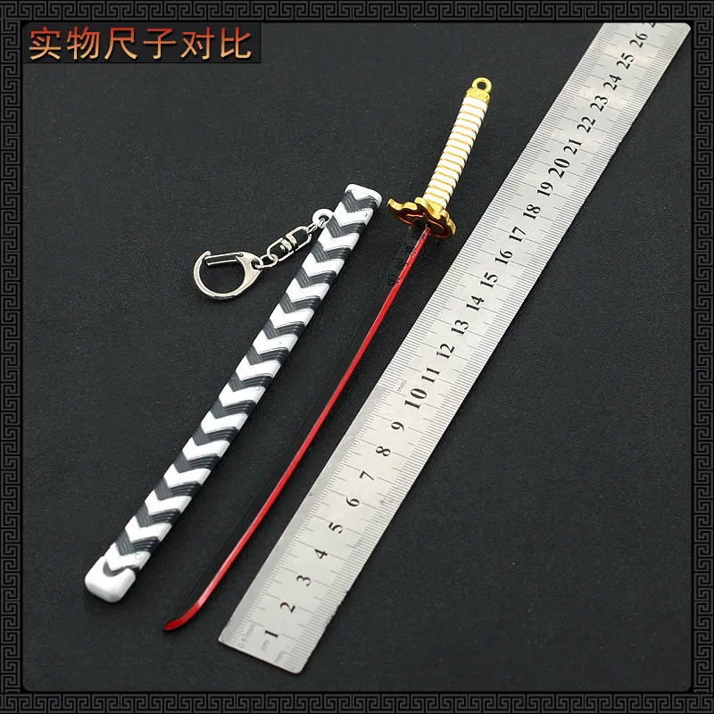 Брелок для ключей мальчиков и девочек Аниме Убийца демонов Rengoku Kyoujurou меч брелок с