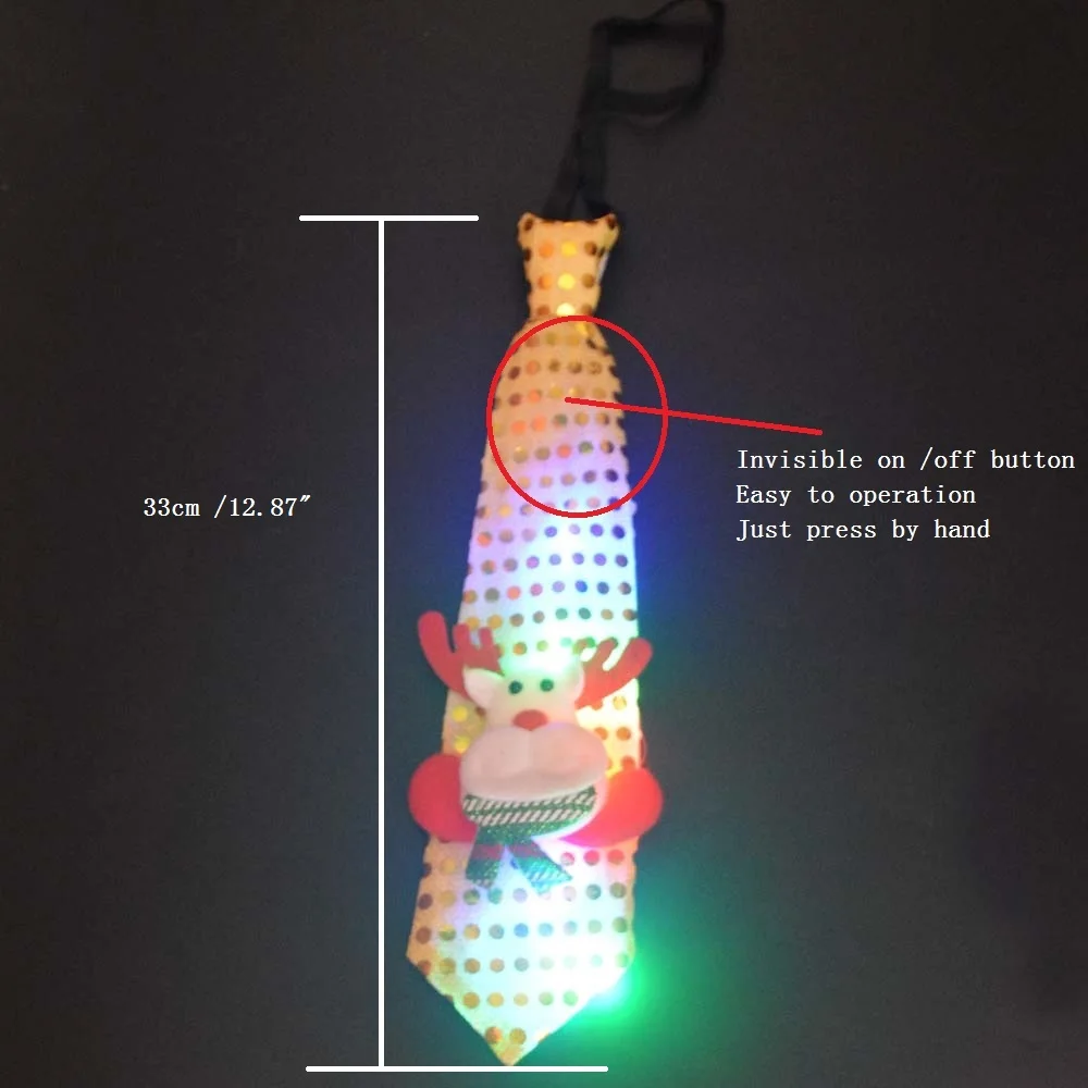 1 шт. яркий галстук для украшения ёлки