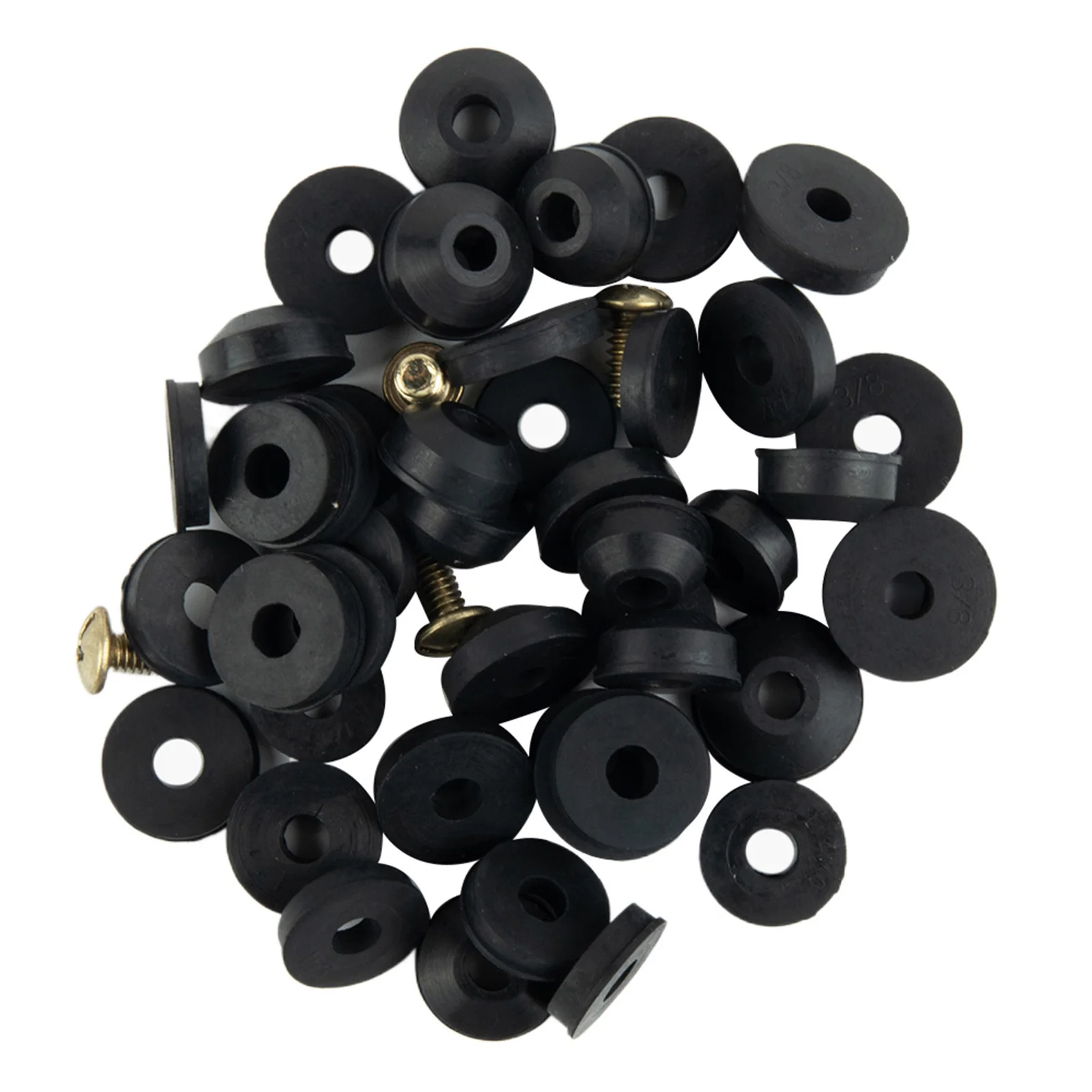

Brand New Faucet Washer Shower Heads Accessories Assortment Brass Bibb Screws Faucet Flat And Beveled Replacement