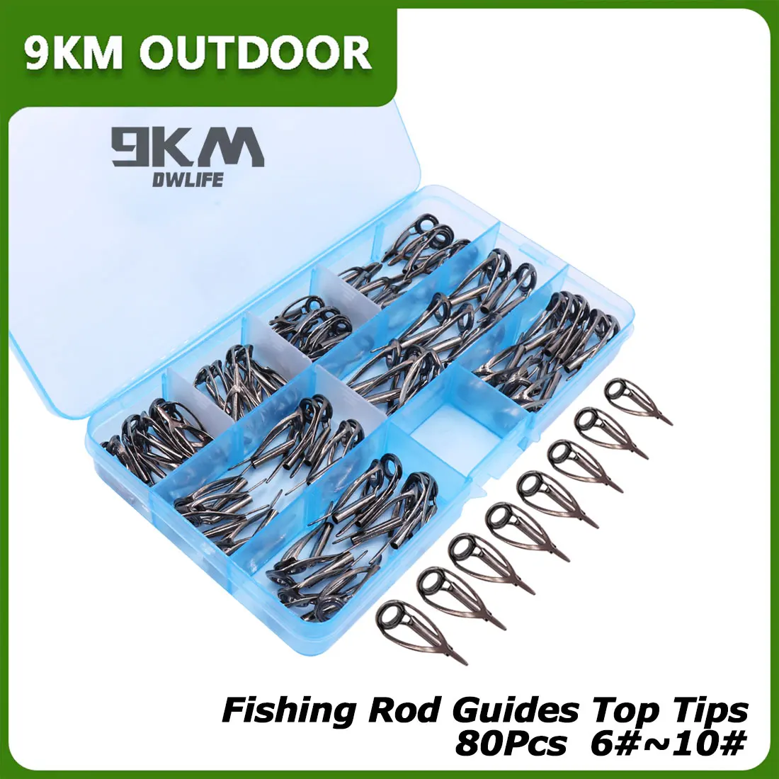 80 шт. направляющие для спиннинга 1 8-3 2 мм