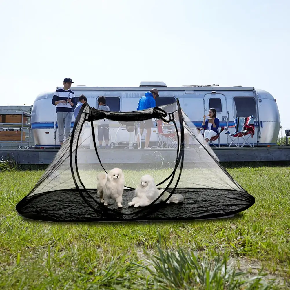 

Portable Foldable Cute Pet Dogs Tent House Outdoor Tent For Medium Large Cat Dog Kennel Anti-Mosquito Net Tents Cats Nest House