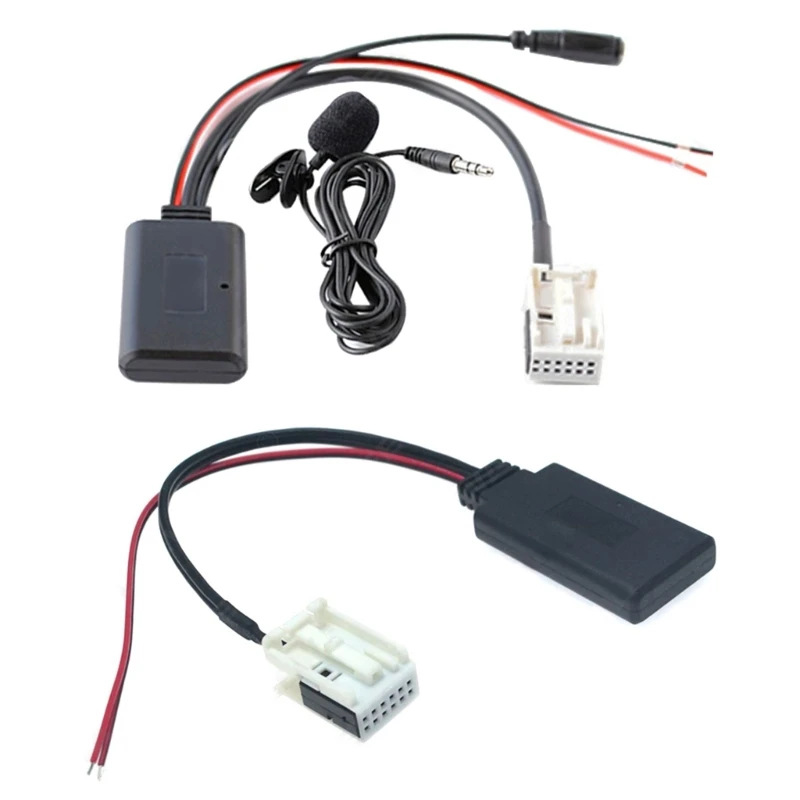 

Bluetooth-compatible 5.0 Transmitter Receiver 3.5mm Aux Adapter with Mic AOS