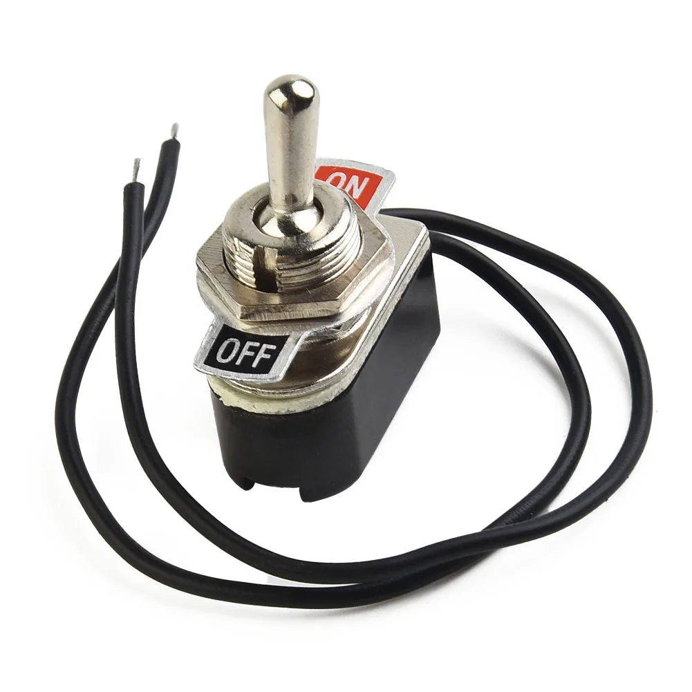 1 шт. 2 ножки ВКЛ/ВЫКЛ предварительно смонтированный кулисный тумблер SPST 6A/125 В с