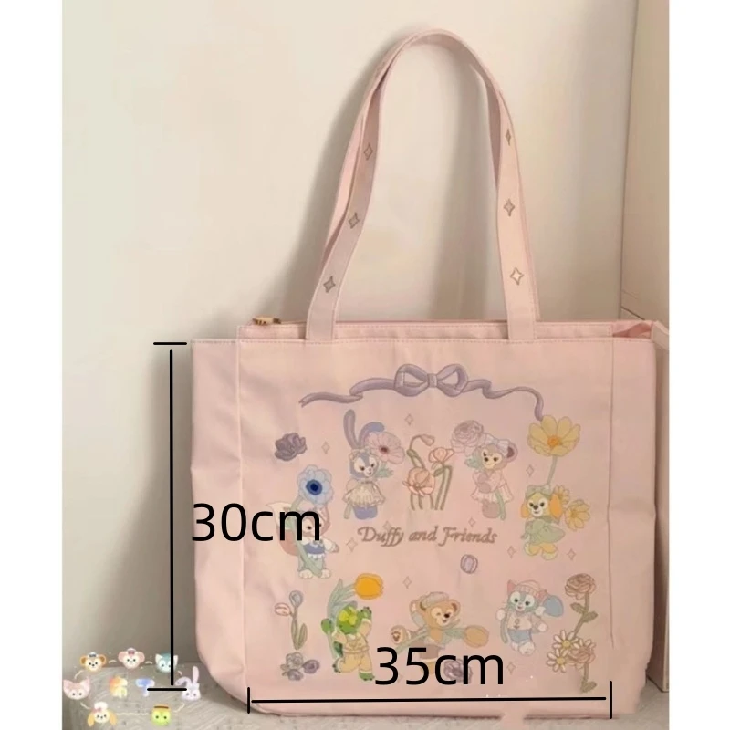 Miniso розовые сумочки Disney Duff And Friends милые Мультяшные сумки на плечо с вышивкой для