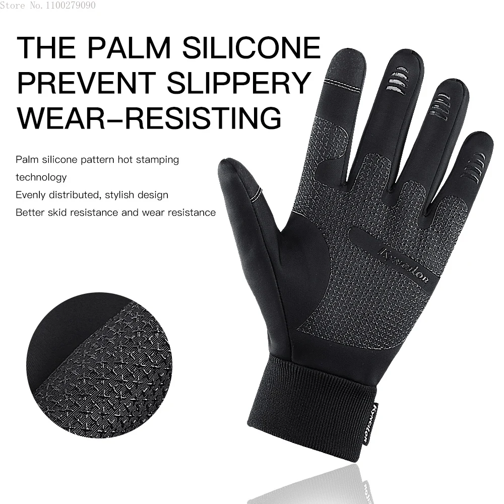 

Skiing Gloves Autumn Winter Men Women Gloves Outdoor Sports Warm Thermal Fleece Running Touch Cold Waterproof Windproof Glove