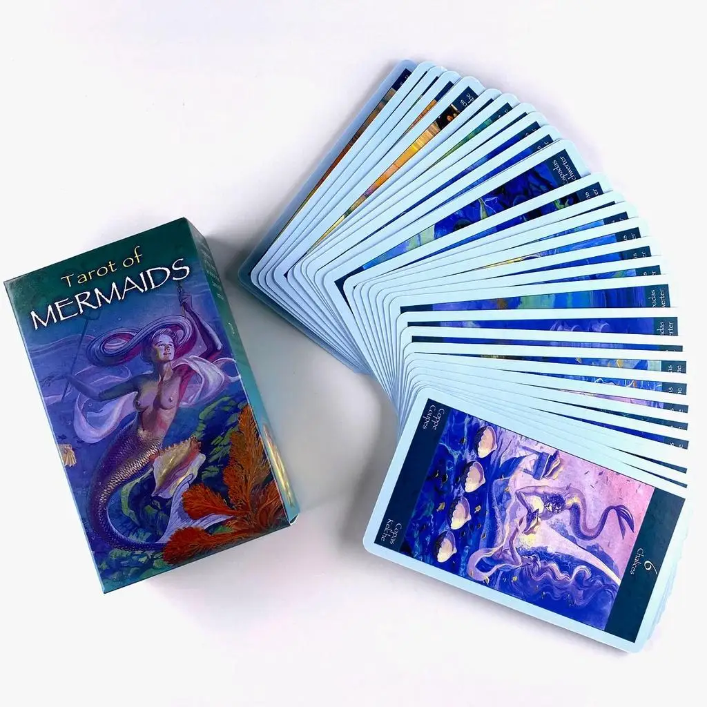 Карточная колода Таро Русалок ПОЖАРНЫЕ ВИЗИОНЫ TAROTCard Game 78 карт