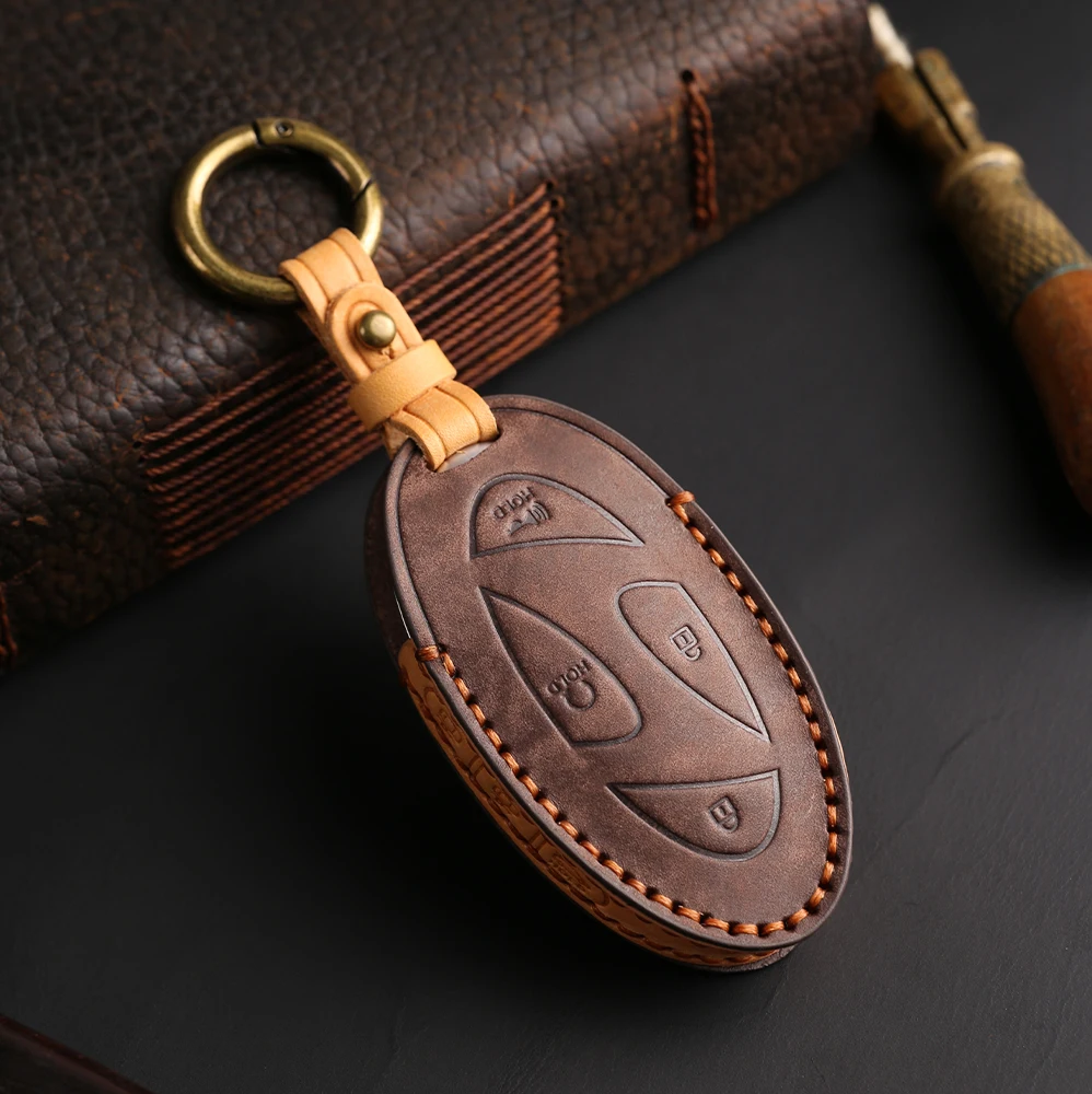 

Кожаный Автомобильный брелок для ключей 5 7 Bottons, брелок для Hyundai greatgn7 Kona Ev 2023 Lonic 6 Elantra 2023-2025, аксессуары