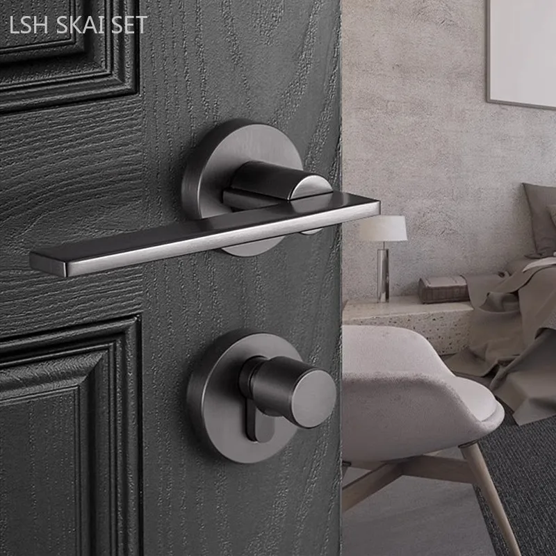 Бесшумный раздвоенный дверной замок высокого качества из цинкового сплава