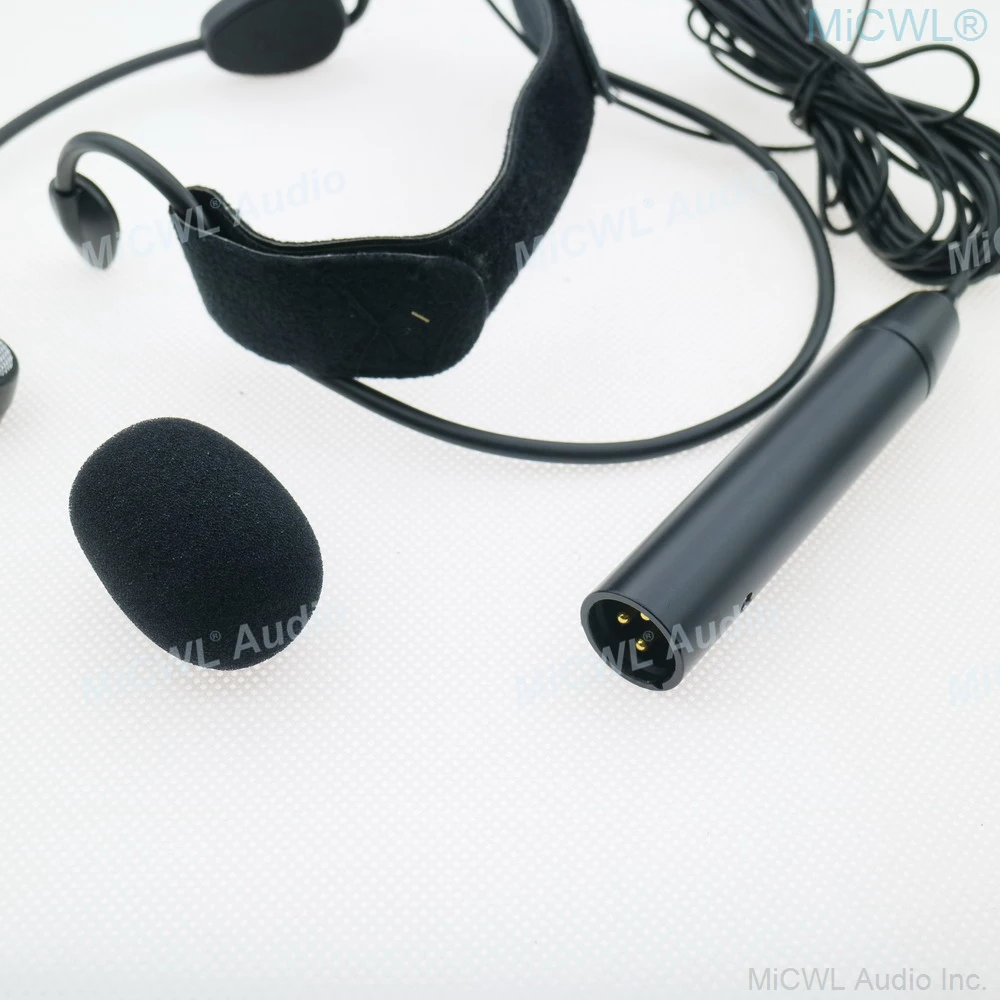 Фото Профессиональный конденсаторный динамический микрофон-гарнитура ME3 с XLR 3-контактным разъемом, фантомным питанием, для микшера и усилителя, кабель 5 м №4