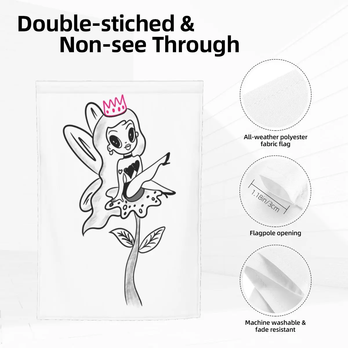 Сделанный на заказ Сказочный бихота-Карол G Reggae Ainger Садовый флаг 12x18 дюймов