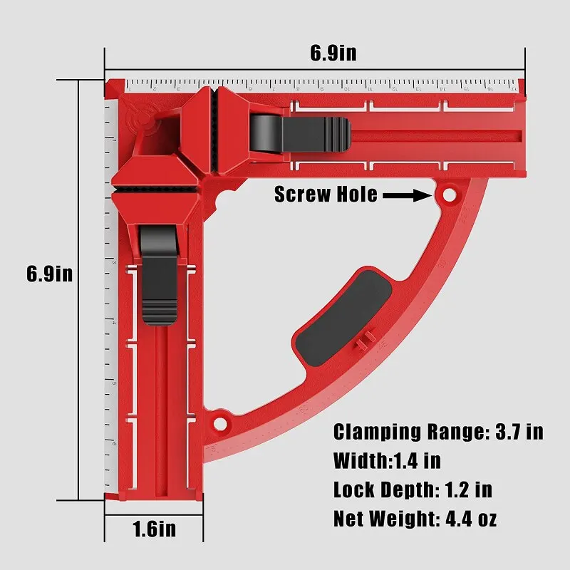 

Adjustable 90 Degree Angle Clamp Picture Frame Carpentry Clamps Right Angle Clip for Woodworking Plastic Corner Wooden Clamps