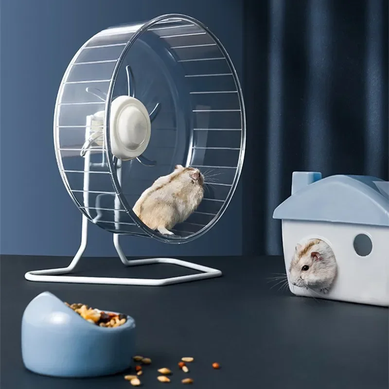 Прозрачные беговые колеса для хомяка Тренажерное колесо с металлической