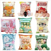8pcslots 18 designs creative plush toy totoro snack pillow dolls stuffed kawaii my neighbor totoro toys for children kids gifts