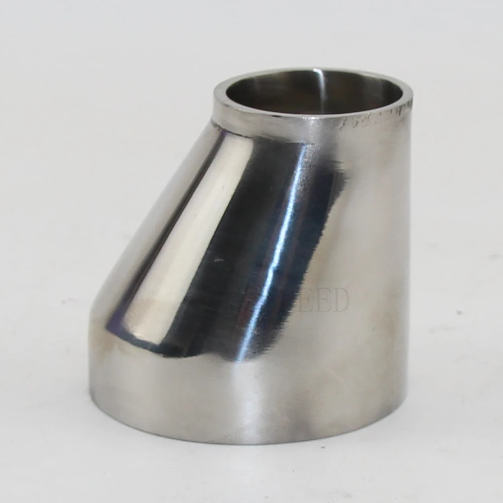 

38mm-89mm OD Butt Welding Reducer SUS 304 Stainless Steel Sanitary Pipe Fitting Homebrew Beer