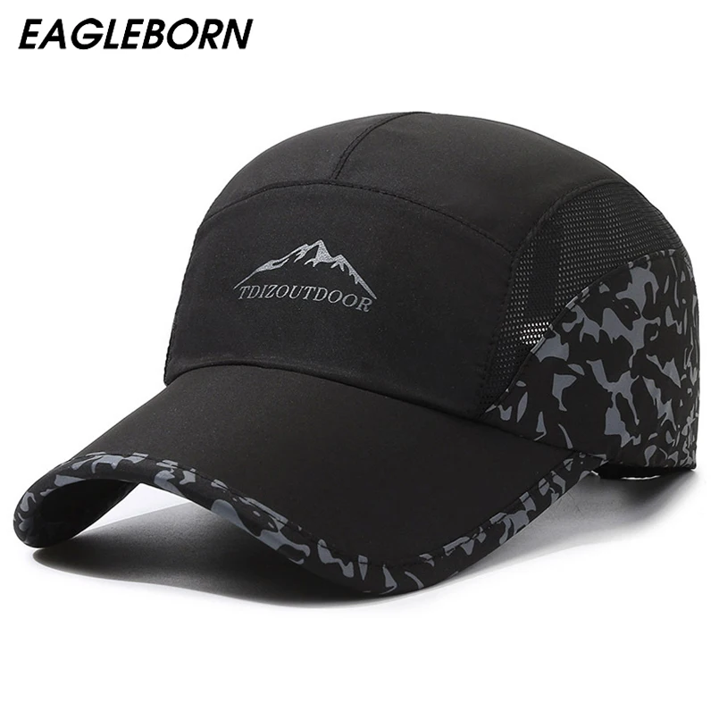 

EAGLEBORN, новый дизайн, сетчатая Кепка, летняя бейсболка для мужчин, уличная спортивная солнцезащитная Кепка, Женская бейсболка из полиэстера, для бега