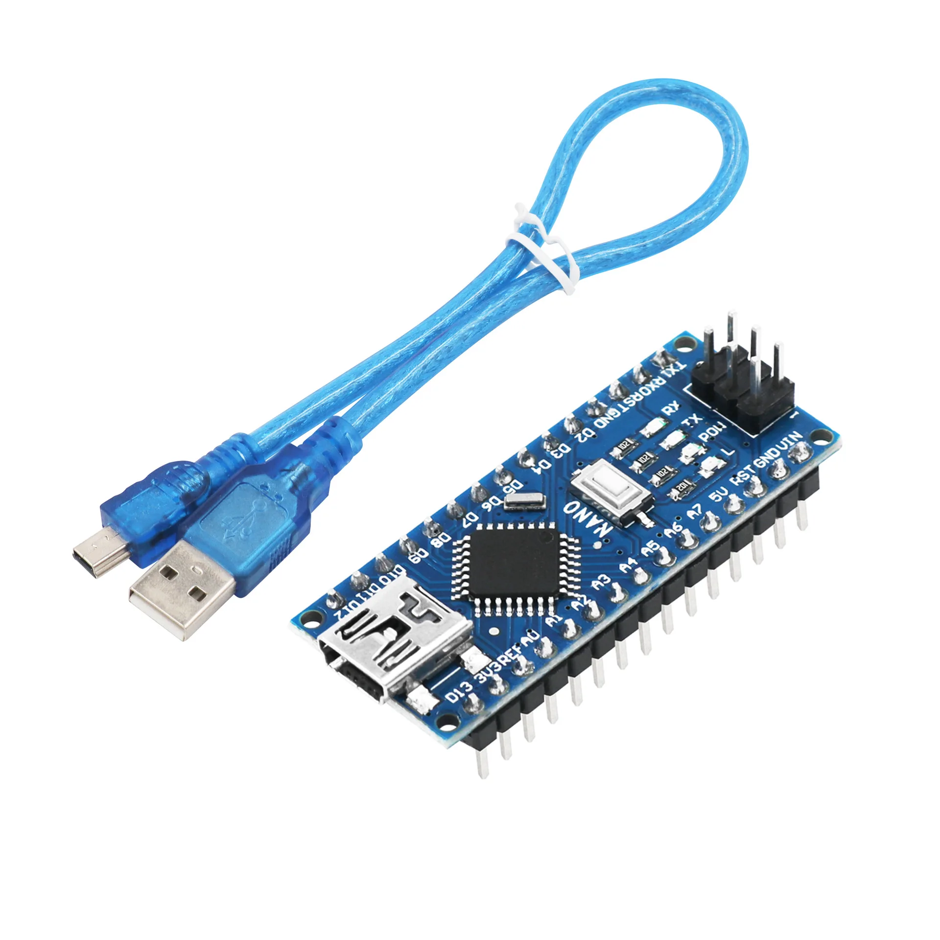 

Nano V3.0 CH340 Controller Improved Atmega328P USB to TTL with USB Cable CH340 USB Driver with For Arduino