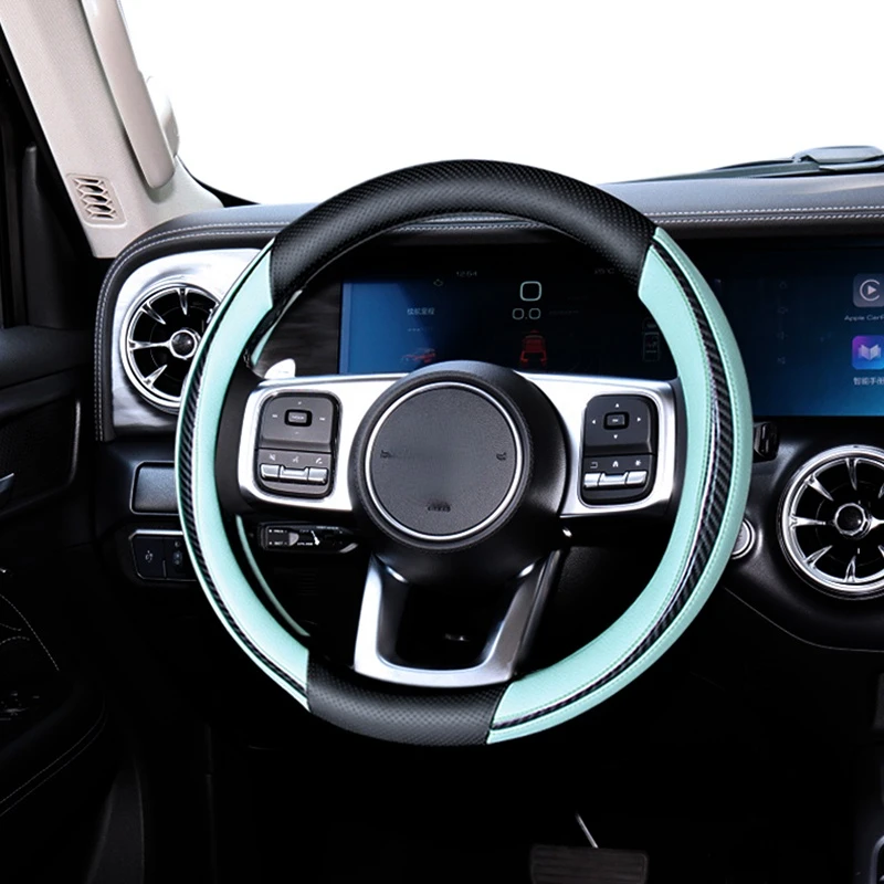 

Suitable For TANK 500 2022 Leather Hand-free Sewing Steering Wheel Cover