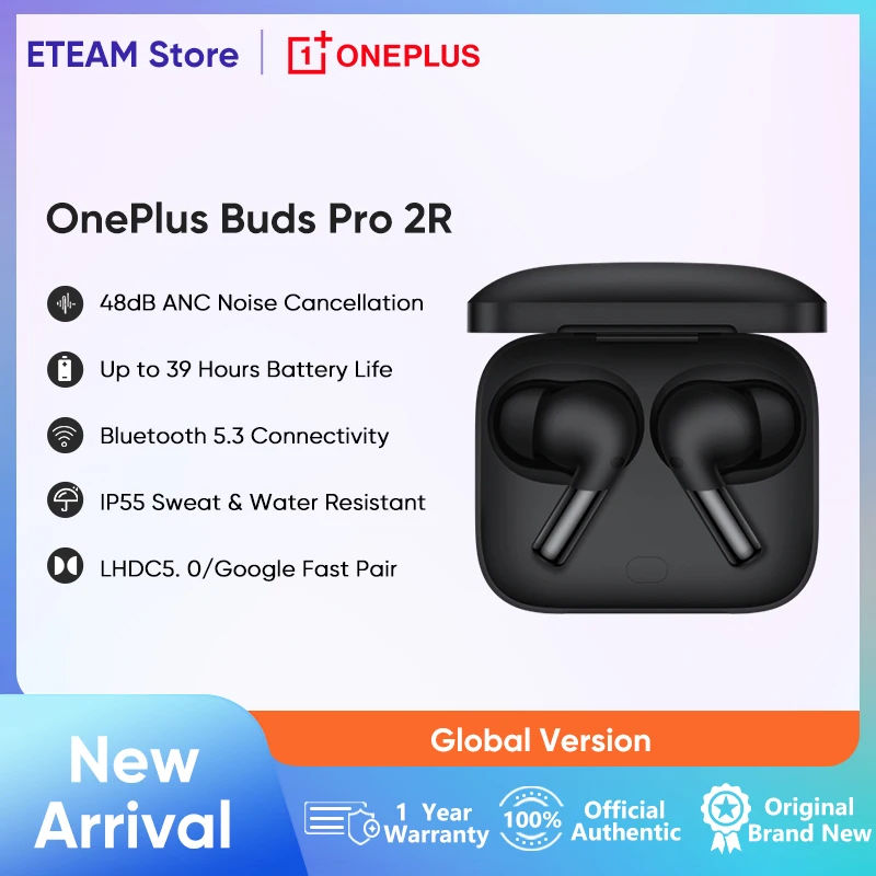 

New OnePlus Buds Pro 2R Earphone TWS Wireless Bluetooth 5.3 Earbuds 48dB Active Noise Cancelling 39H Battery Life For Oneplus 11