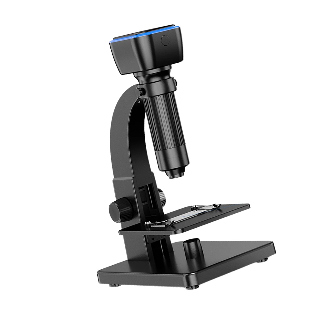 

Digital Microscope Laboratory Wireless Electric Magnifying with 11 LED Lights Dual Lens Photo PC Computer Observation