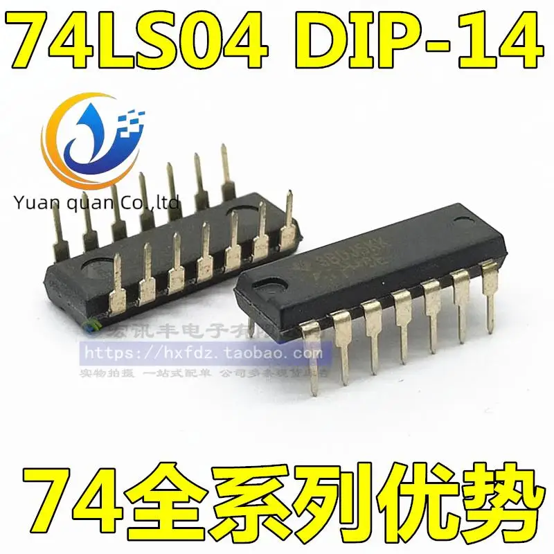 

Оригинальный Новый логический чип HD74LS04P SN74LS04N DIP-14, 30 шт.