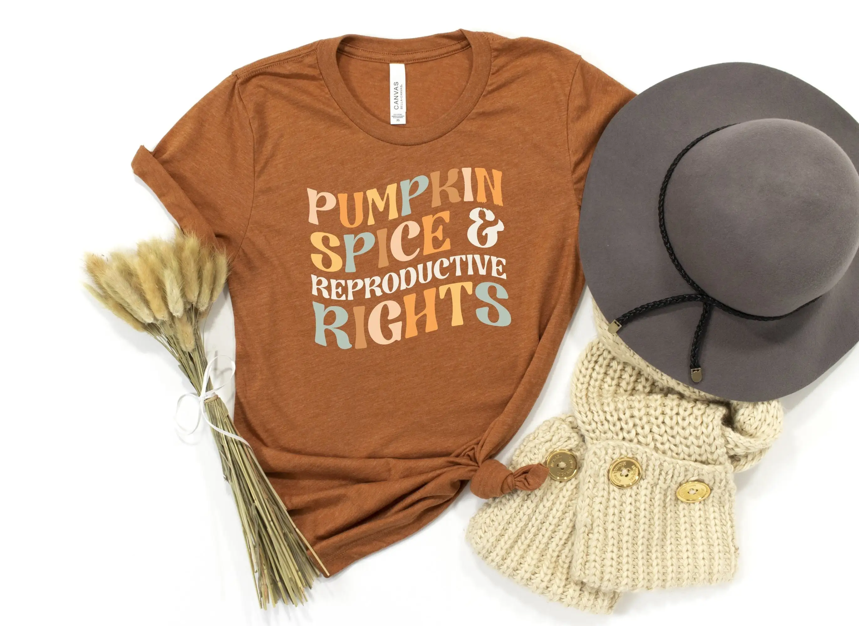 Футболка с тыквой и репродуктивными правами Pro Choice Fall Obsessed Feminism