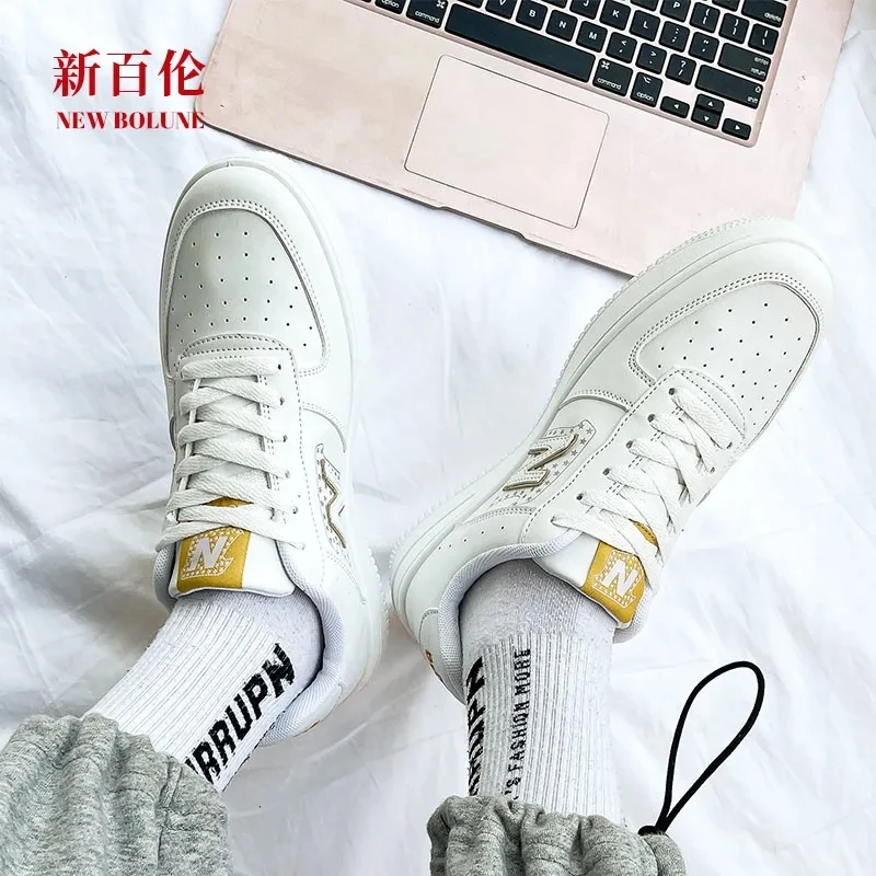 NEW BOLUNE trend latest men's and women's small white shoes, sports shoes, lovers' shoes, casual shoes, male and female student