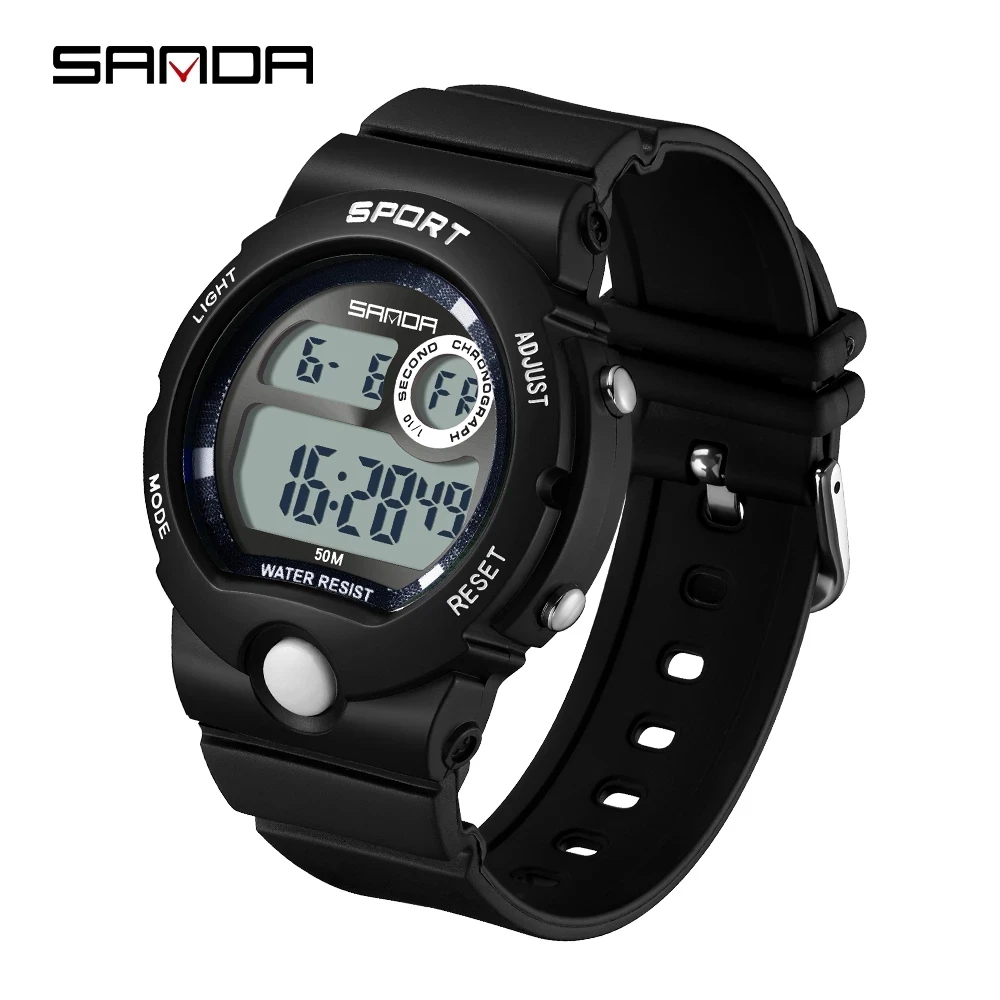 SANDA 2023 New Casual Women's Watches Waterproof Fashion Digital Watch Women Wristwatches for Female Clock Relogio Feminino 6035