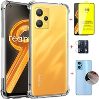 4in1 phone case for realme 9 ring case realme 9 5g speed edition glass camera film back cover for realme9 clear case realmi 9