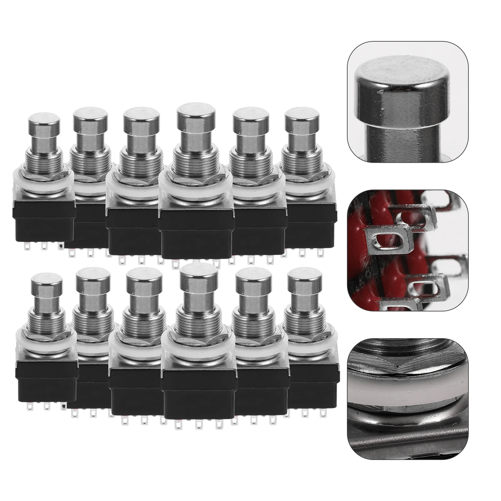 Девять ножных переключателей кнопка лепестков кнопки педали для эффектора