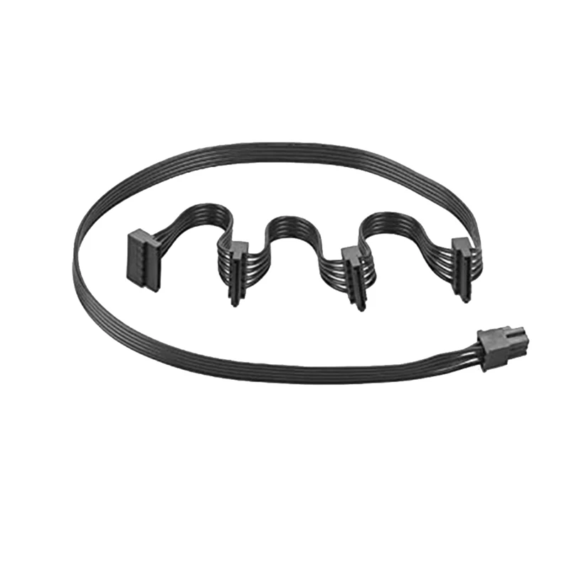 

2X Pcie 6-контактный штекер-Sata 1 на 4 Sata гнездовой распределитель питания для модульного Corsair RM650X RM750X кабель питания