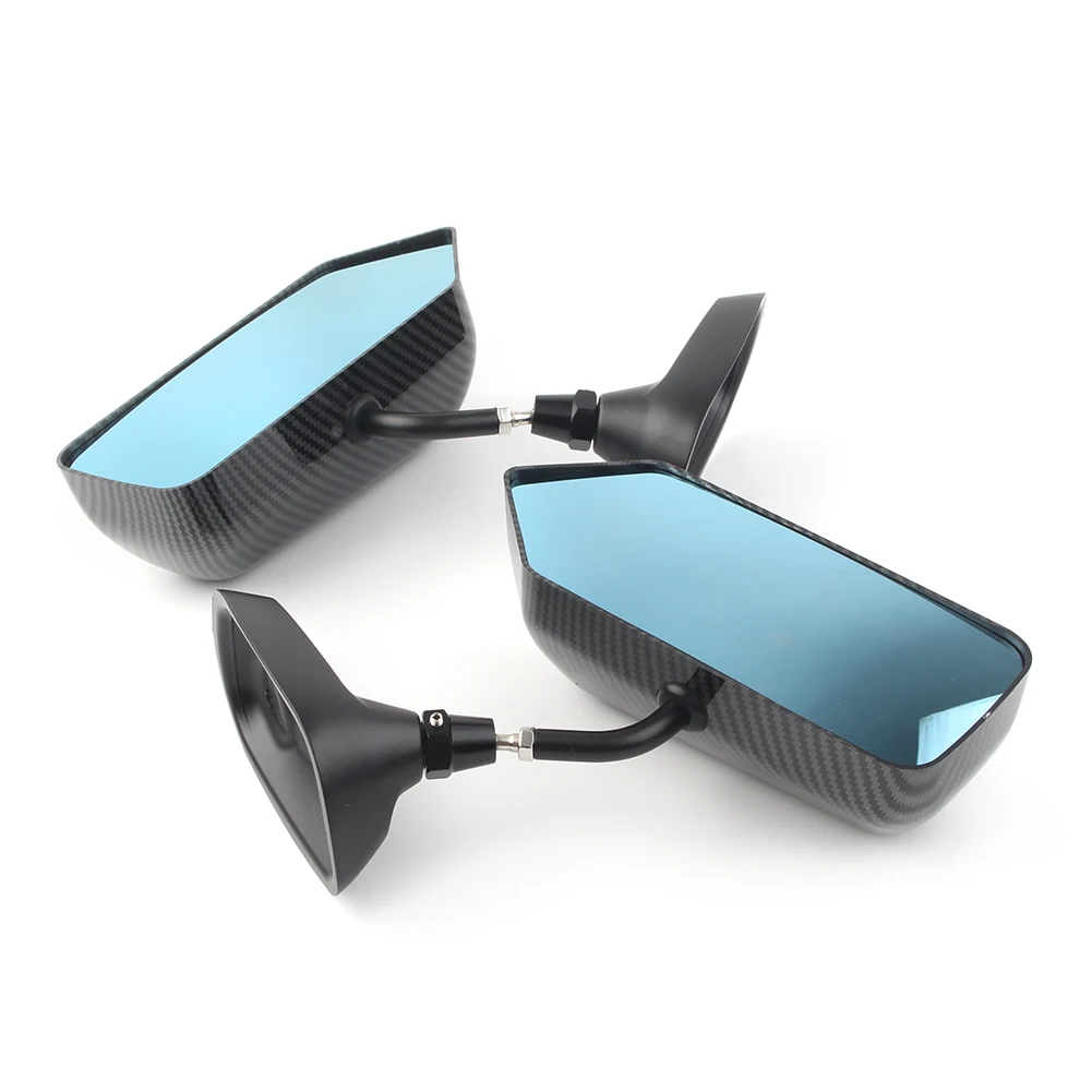 F1 Стиль Автомобильное боковое синее зеркало заднего вида Металлический