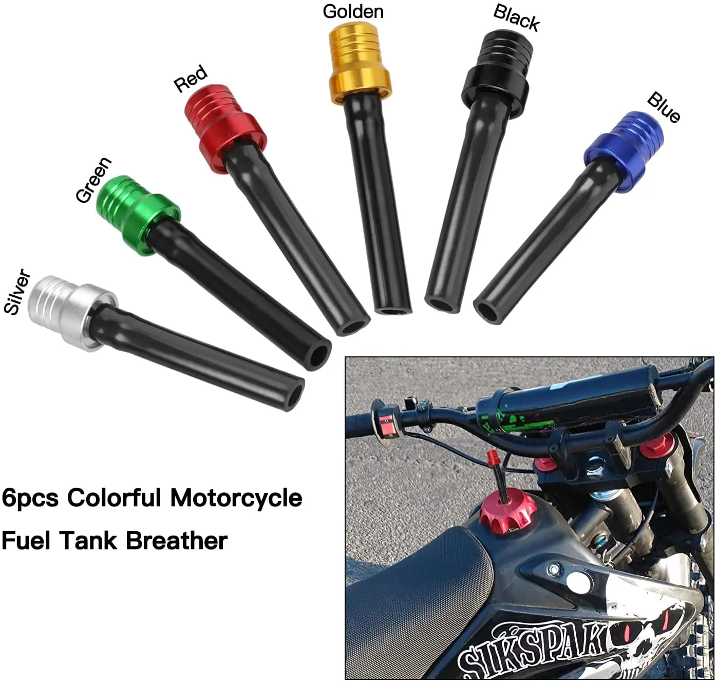 Вентиляционное отверстие крышки бензобака для 50cc 70cc 110cc SSR110 125 CRF CR XR YZF KX TTR WR EXC SXF XCF