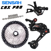 sensah crx pro 1x11speed groupset with11v shifter rear derailleur cassette chain bike parts for mtb mountain sprocket hg kit new