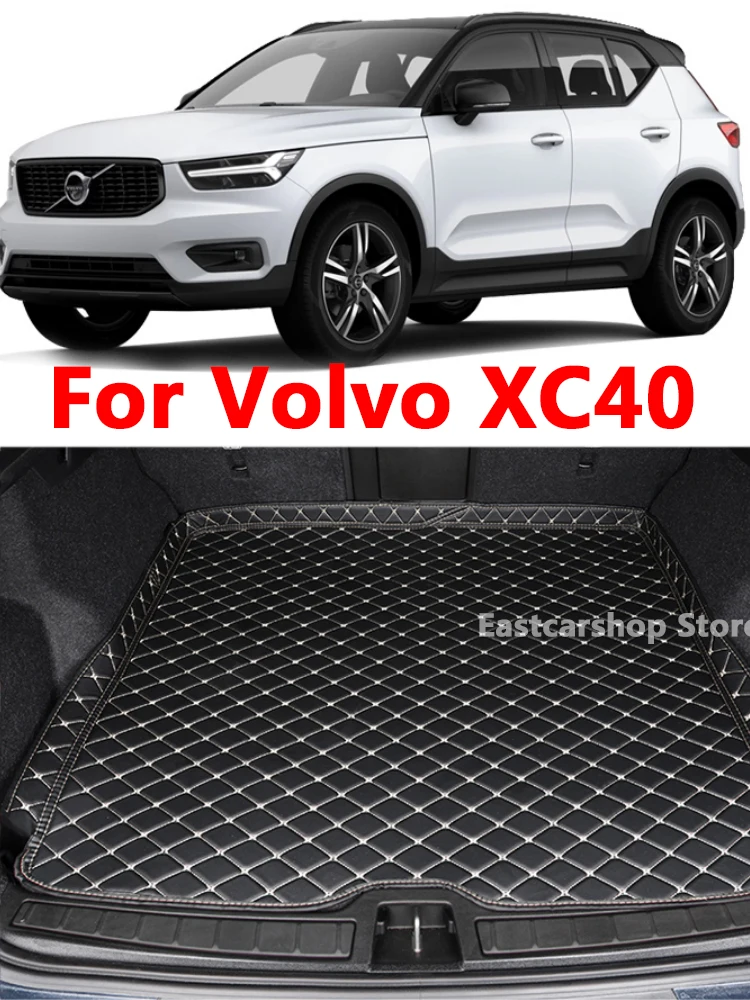 For Volvo XC40 2020 2019 2018 2017 Car Cargo Liner Boot Protection Frame Anti-Kick Pad Carpet Interior Accessories Cover