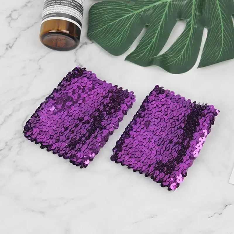 N5KB Стильные эластичные рукава на рукавах со сверкающими блестками для торжеств