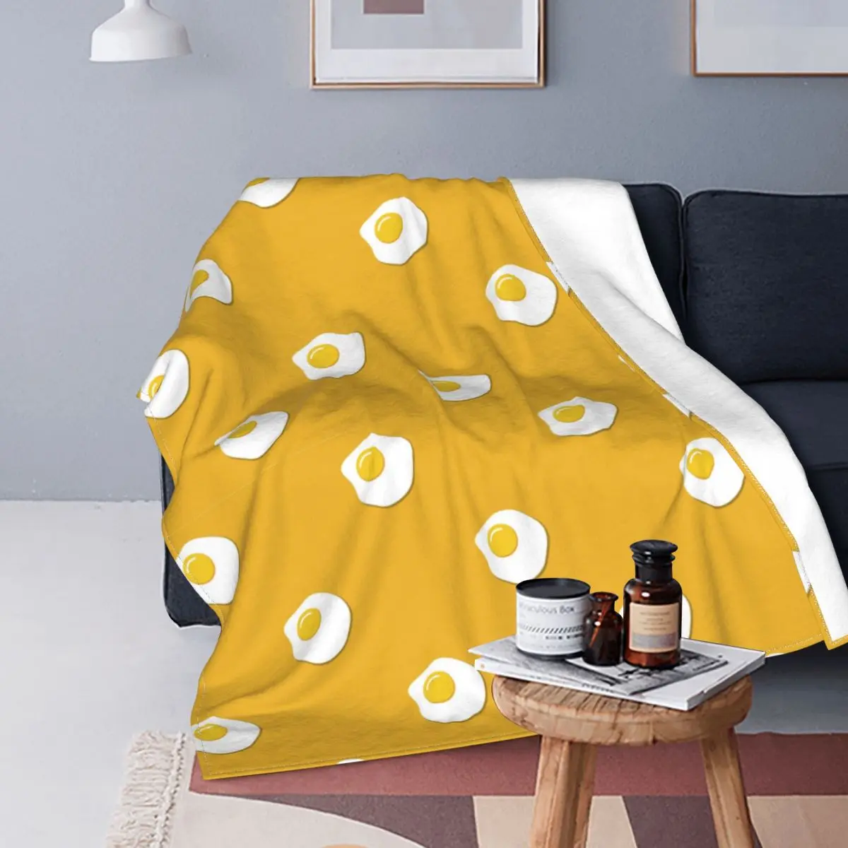 

Eggs Pita Blanket Coral Fleece Plush Print Gourmet Enthusiast Multi-function Lightweight Thin Throw Blanket for Bed Sofa Travel