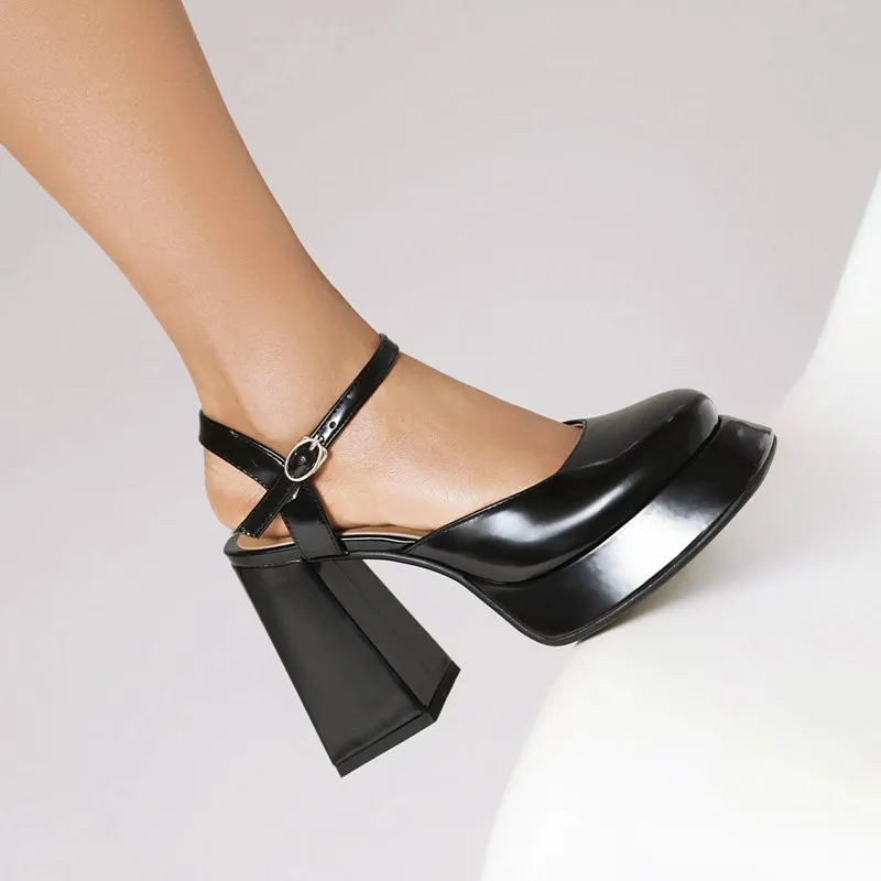 ASILETO Design Женские туфли-лодочки с круглым носком на высоком каблуке 10 5 см