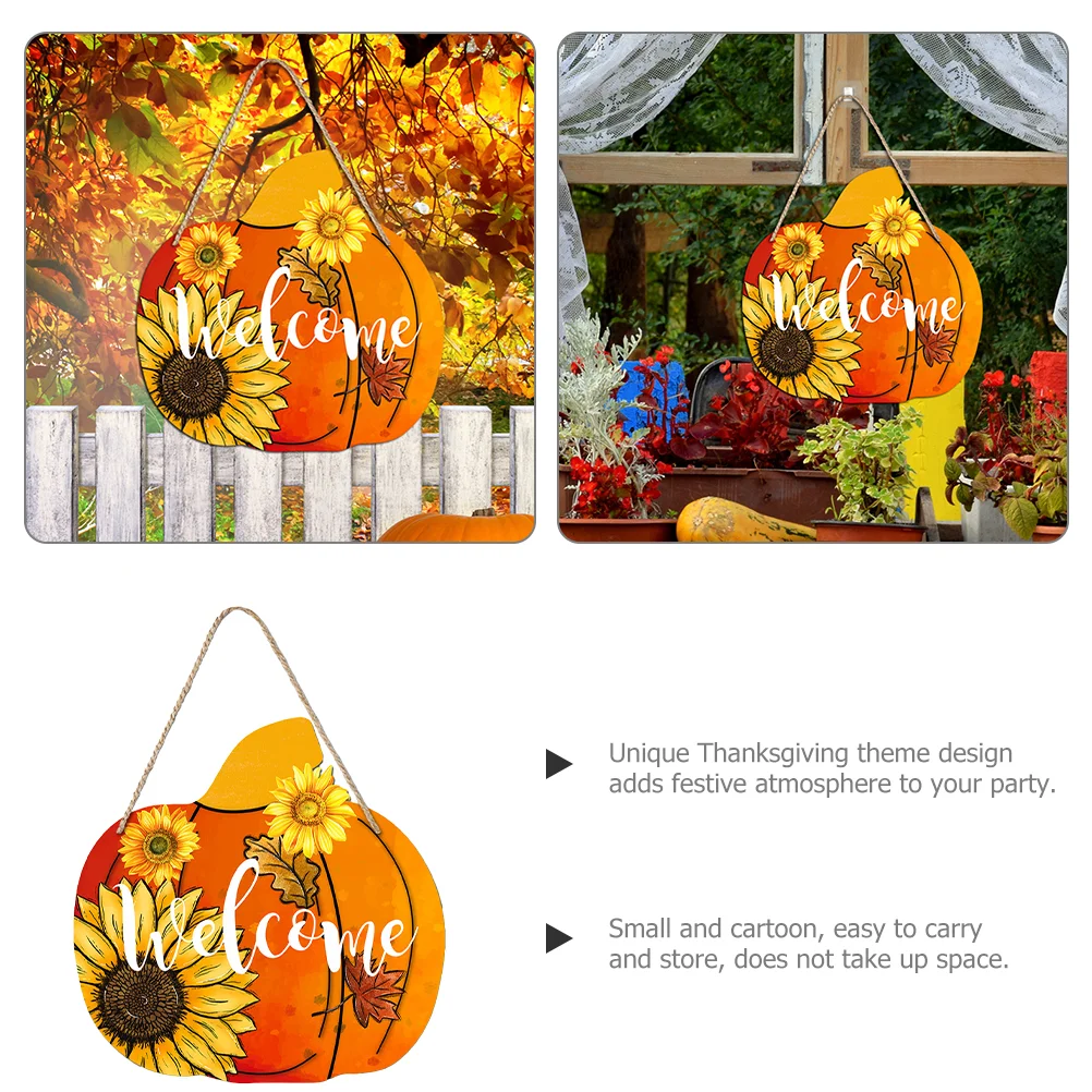 

Home Window Sign Decor Pumpkin Sunflower Pendant Household Wall Decor Room Wall