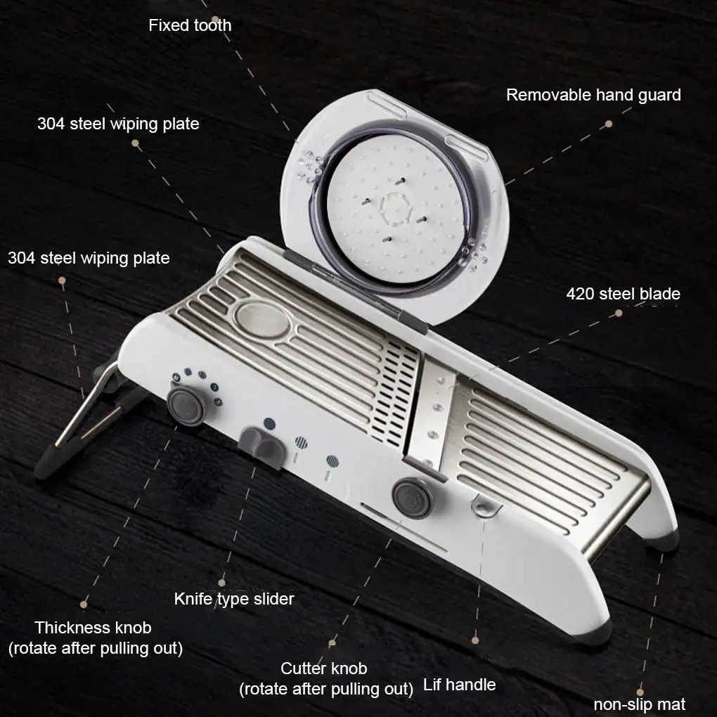 

Slicer Stainless Steel Vegetable Peelers Skidproof Planing Grater