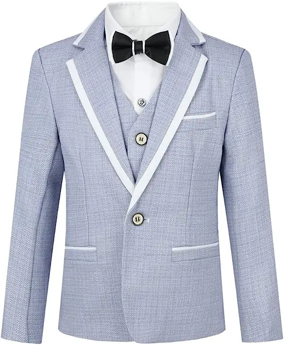 Свадебный костюм для мальчиков детская куртка подростков жилет брюки