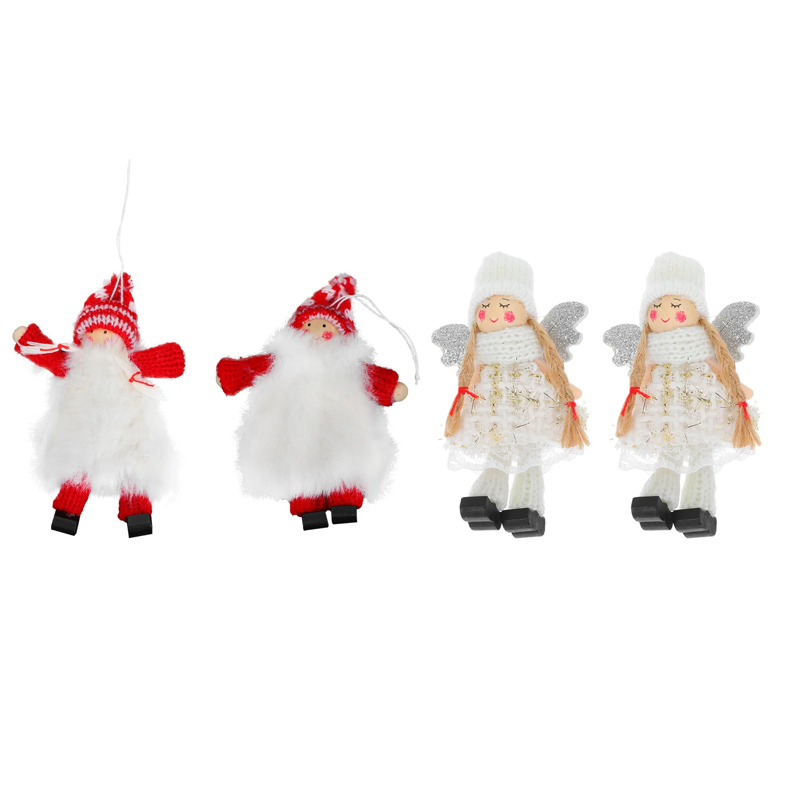 

4pcs Decorative Xmas Tree Adorns Stylish Party Layout Pendants Xmas Supplies