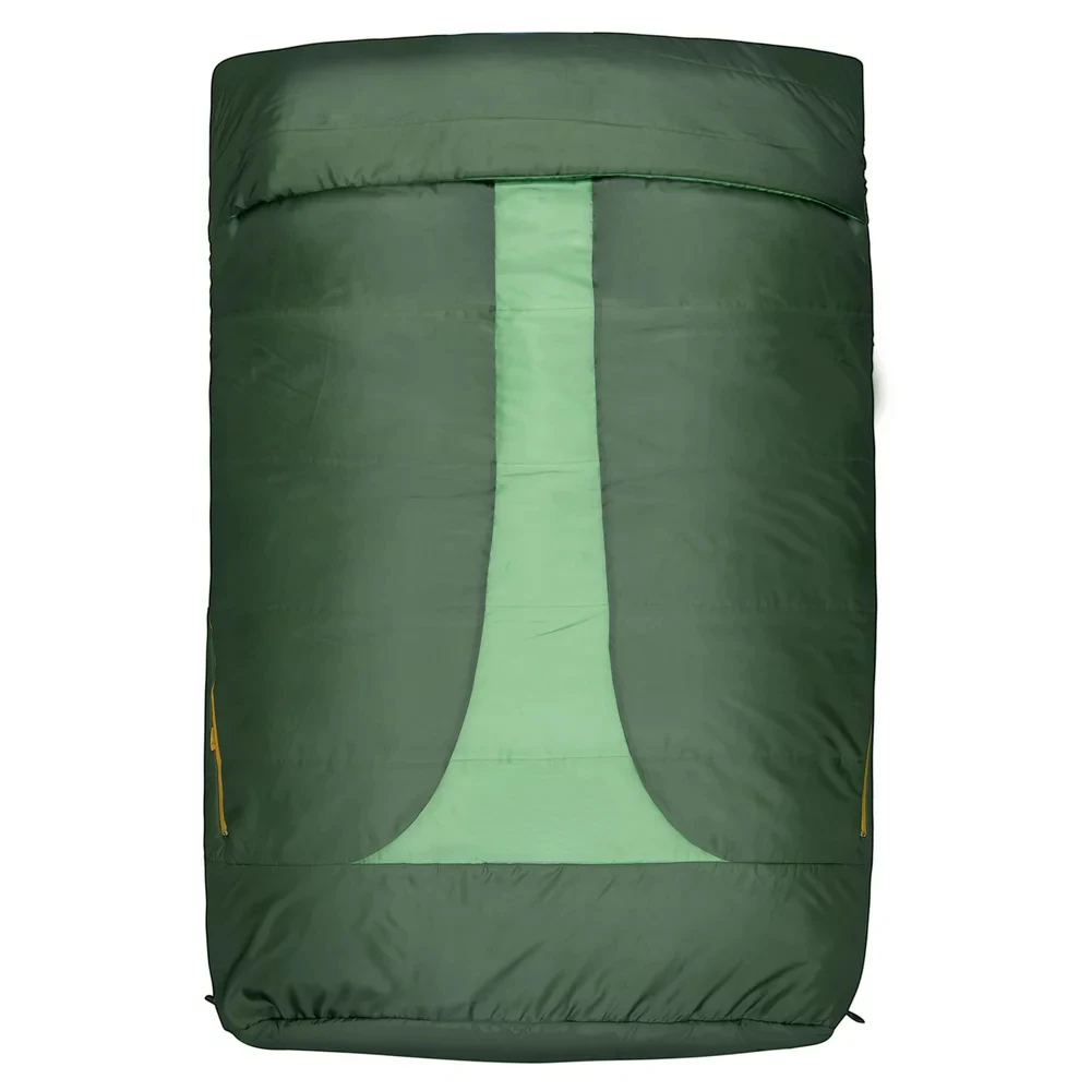 

25-Degree 2 Person Hooded Sleeping Bag, Green, 66 Punching bag Emergency sleeping bag Sleeping bag Inflatable lounge Camping Ult