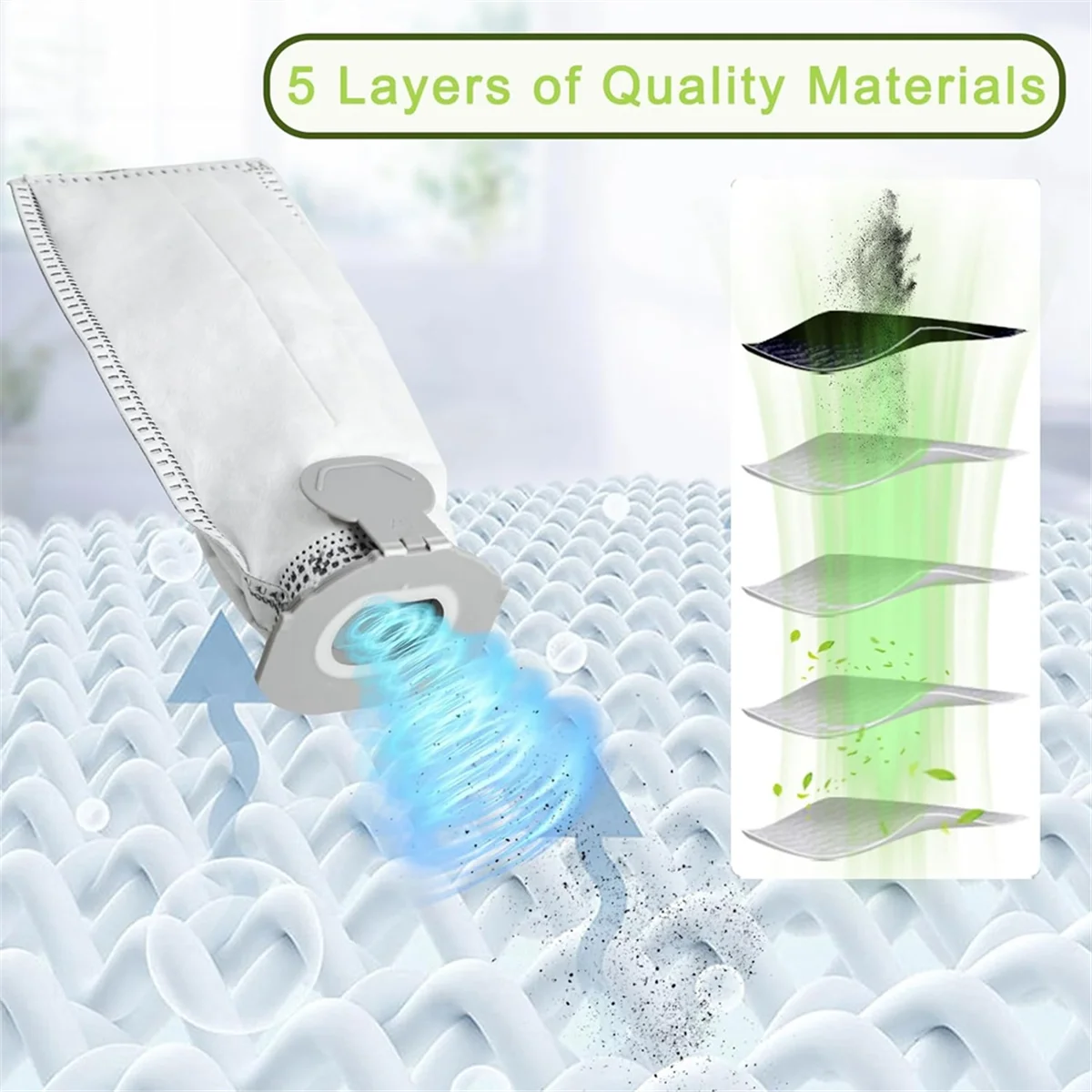 Мешки для пылесоса Vorwerk Kobold VK7 FP7 фильтр-мешки беспроводного упаковка из 10 шт.