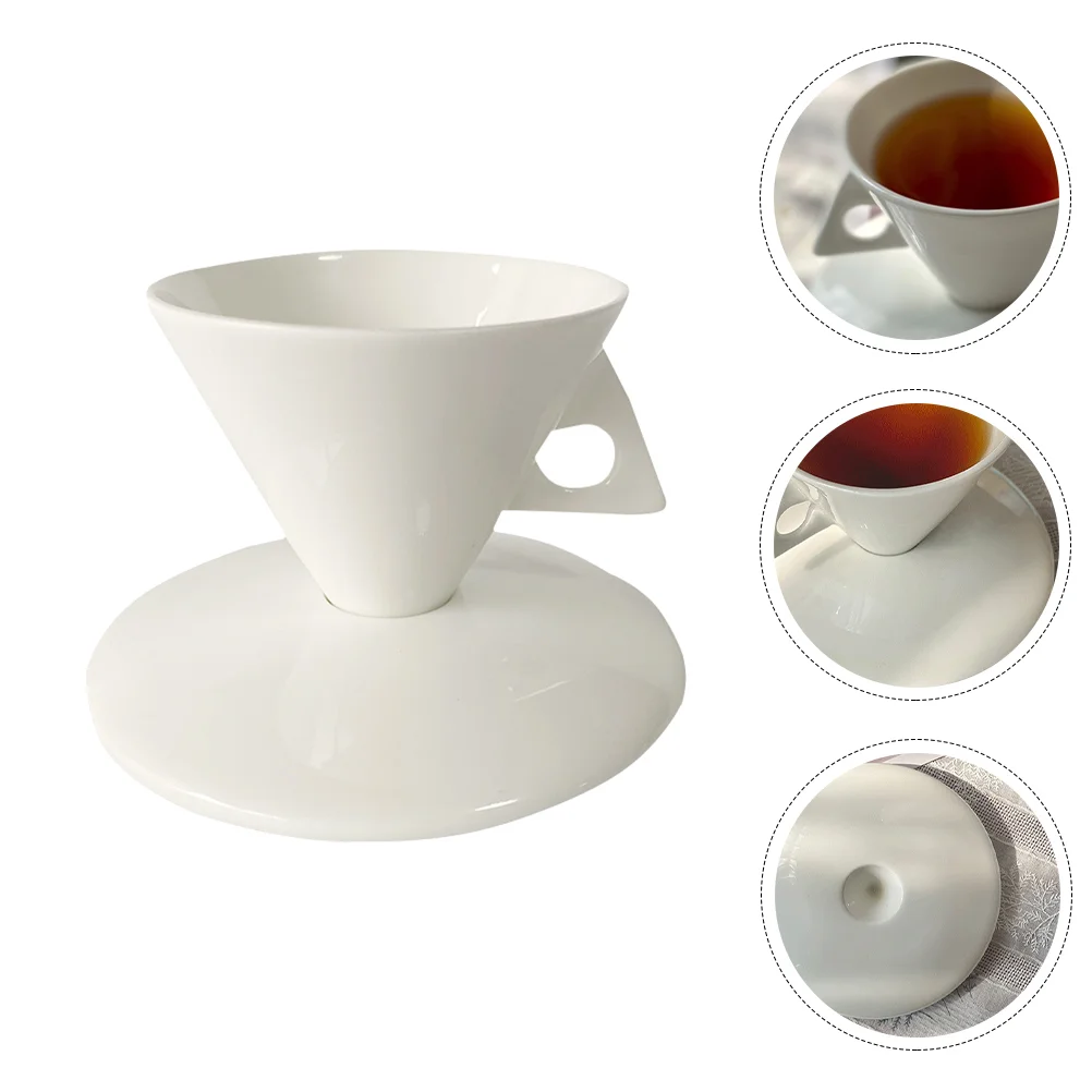 

Cup Tea Saucer Coffee Set Mug Ceramic Cups Drinking Water Latte Porcelain Afternoon Tumbler Tray Espresso Cappuccino Coaster