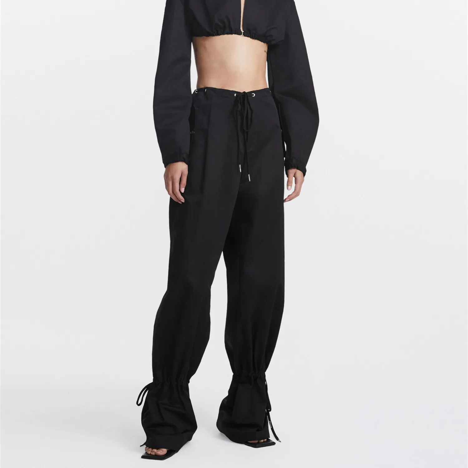 

Женские брюки-карго, свободного покроя, с низкой талией, широкие, с карманами, Y2k, повседневные