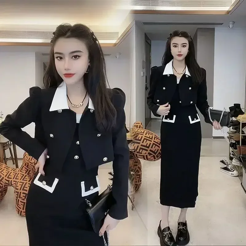 Новинка осени 2024 женское платье в стиле ретро яркое на бретелях высокого