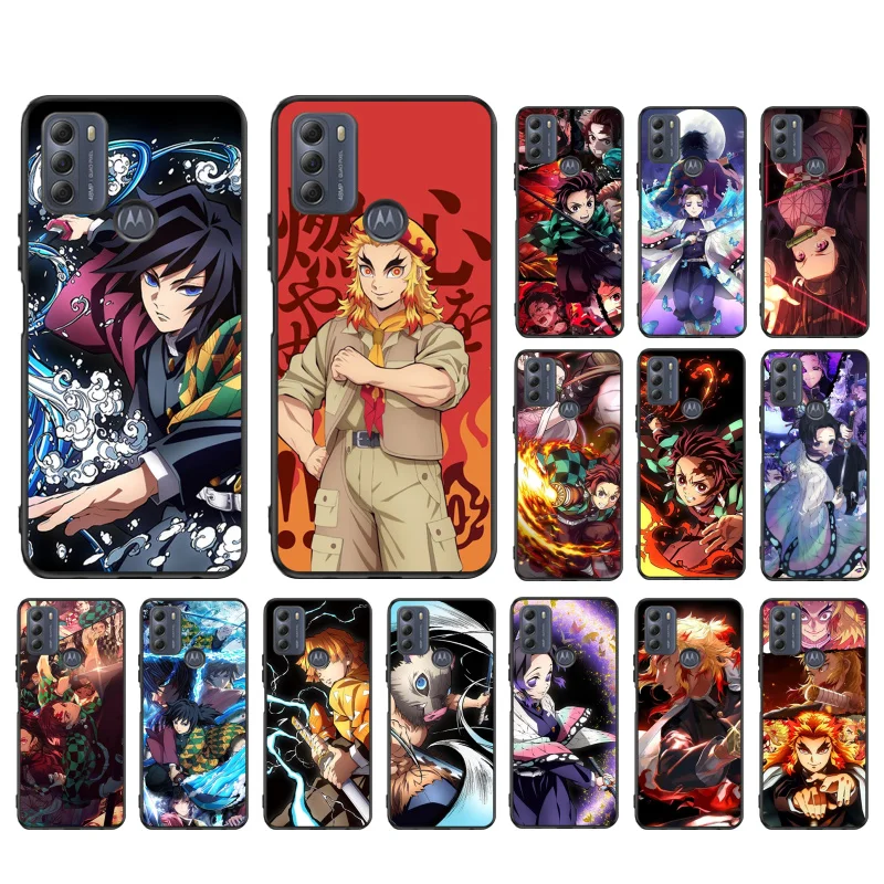 

Demon Slayer kimetsu no yaiba Anime Phone Case for Motorola Moto One E7 power E7Plus E6S E20 E40 One Fusion plus Edge 20 Fusion